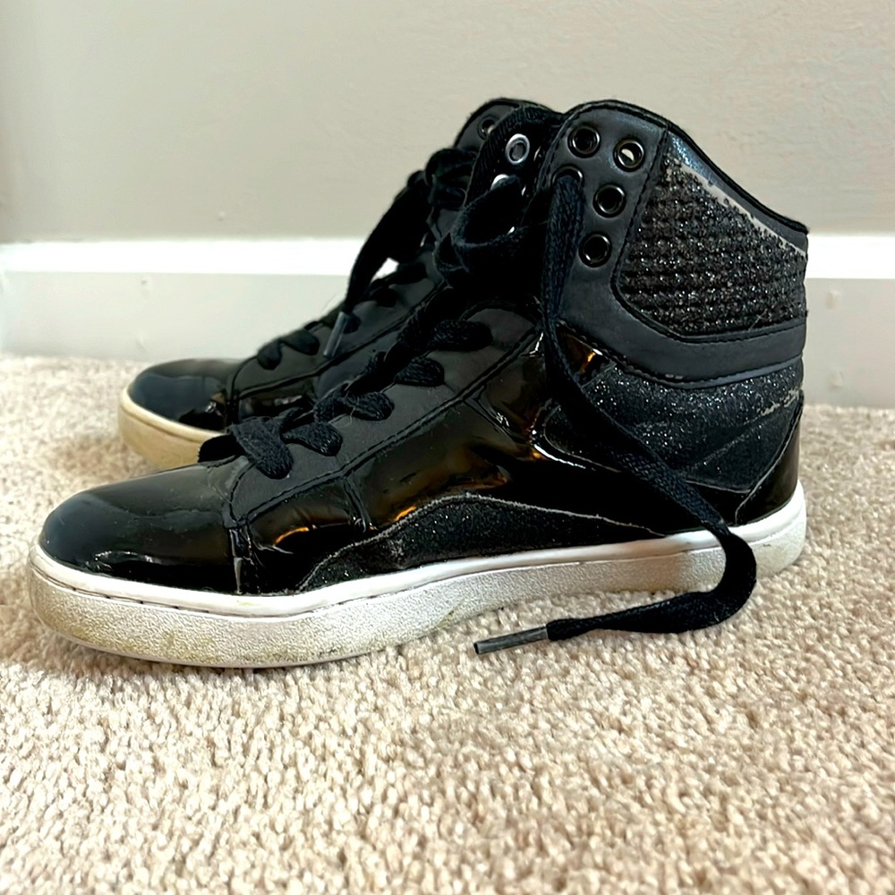 Pastry Black glitter hip hop shoes